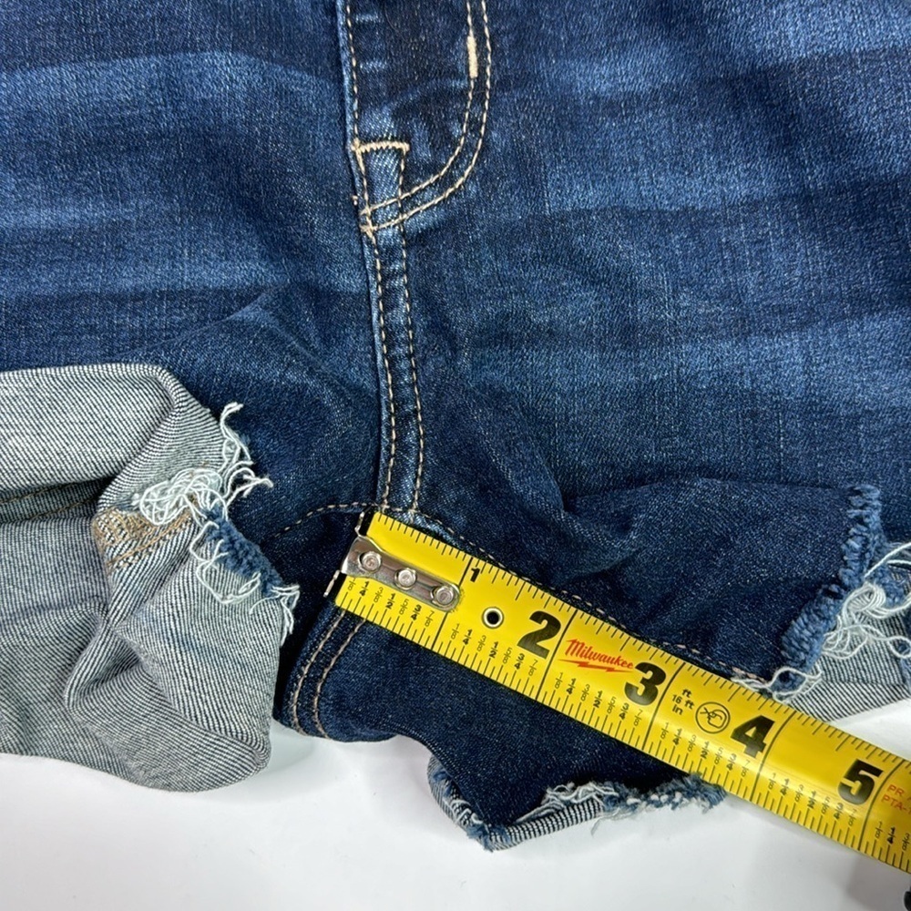 American Eagle Next Level Stretch Hi Rise Shortie Jean Shorts Size 4 - Picture 5 of 8